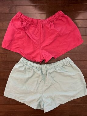 EUC PATAGONIA Barely Baggie 2 1/2” Shorts Size Medium - Lot of 2